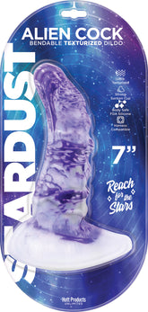 Stardust Alien Bendable Texturized Dildo (7 Inch) – Bendable Silicone Dildo Fantasy Dongs